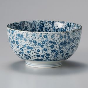 petit bol de riz traditionnel japonais BLUE FLOWER