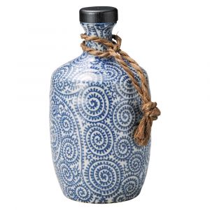 bouteille pour spiritueux japonais 1lt TAKO KARAKUSA, bleu