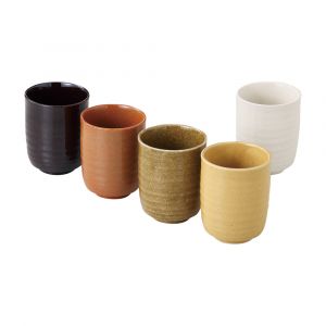 Set de 5 tasses japonaises ZEN