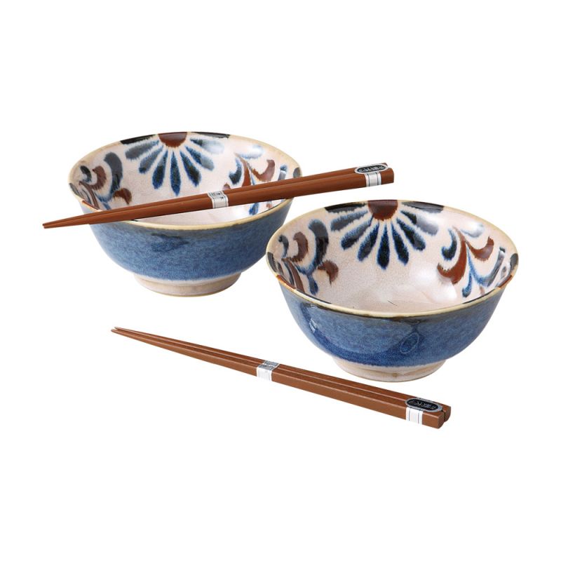 Set of 2 Japanese ceramic bowls - BEJUDROPPU