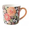 Taza de cerámica japonesa - Flores de naranja - ORENJI IRO NO HANA