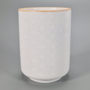 Japanische Keramik-Teetasse, weiß - ASANOHA