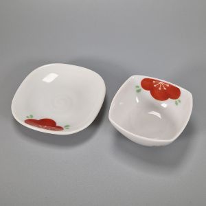 Set vaso e piattino in ceramica - REDDO UME