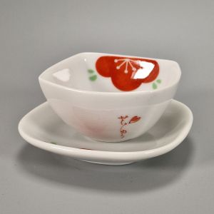 Set vaso e piattino in ceramica - REDDO UME