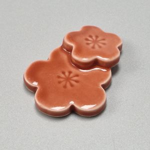 Japanese ceramic chopsticks holder - HANA UME