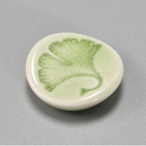 Japanese ceramic chopsticks holder - MIDORI GINKO