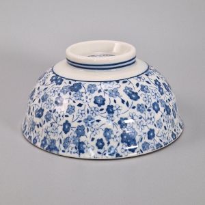 kleine blaue japanische Reisschale aus Keramik, KOBANA Ø11,6cm blumen