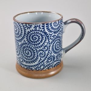 Mug japonais à thé en céramique - Tako-karakusa