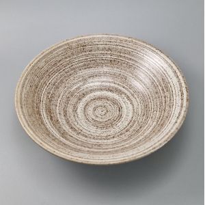 japanische Schüssel für Ramennudeln Ø23,2cm, UZUMAKI, beige wirbelwind