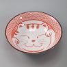 Japanische Keramik-Ramenschale - AO MANEKINEKO - Katzenmotiv