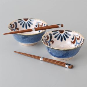 Set of 2 Japanese ceramic bowls - BEJUDROPPU