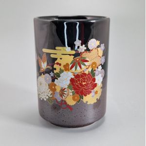 Tasse à thé Iga-nuri Sushi, fleurs, Hana Temari