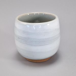 Japanese ceramic tea cup, gray - JIMINA