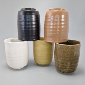 Set de 5 tasses japonaises ZEN