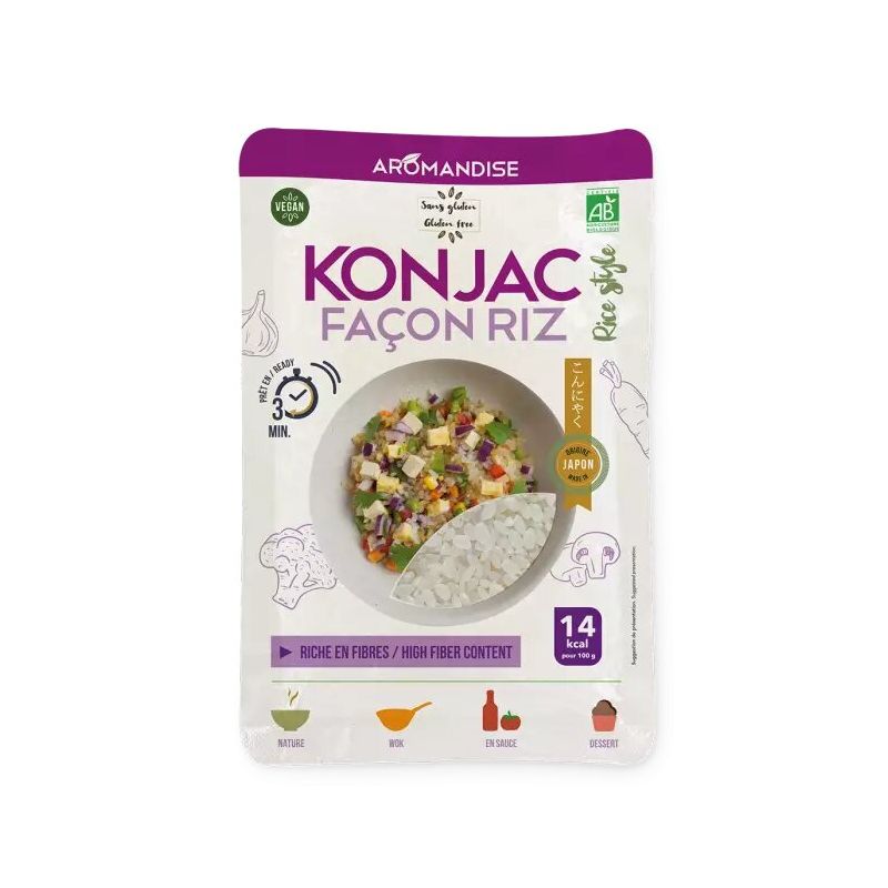 Konjac tagliatelle and organic rice, 150g