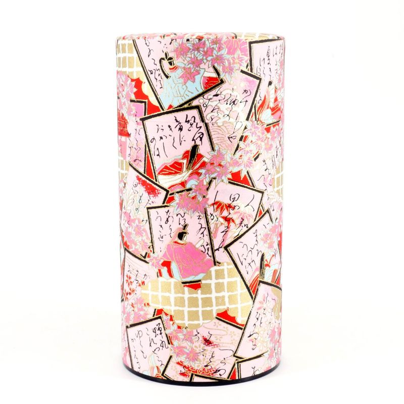 Rosa japanische Teekiste in Washi-Papier - HANAFUDA - 200gr