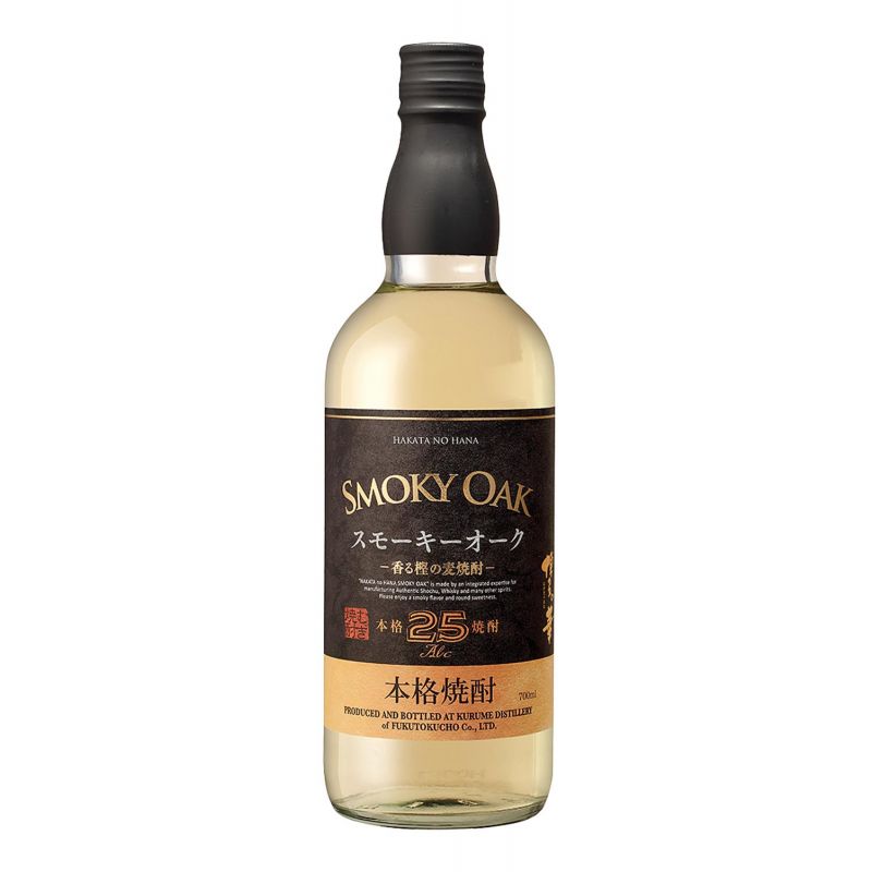 Shochu de cebada japonesa envejecido en barricas de roble, HAKATA NO HANA SMOKY OAK