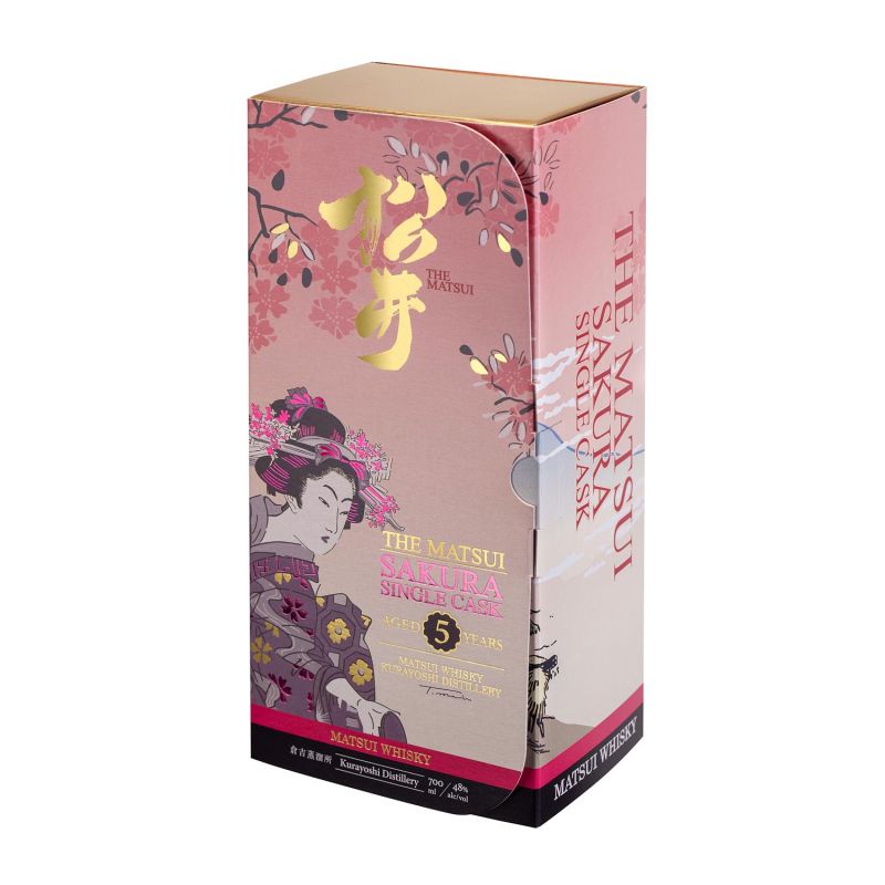 Whisky japonés en barrica Sakura 5 años - THE MATSUI SINGLE CASK SAKURA CASK 5 YEARS