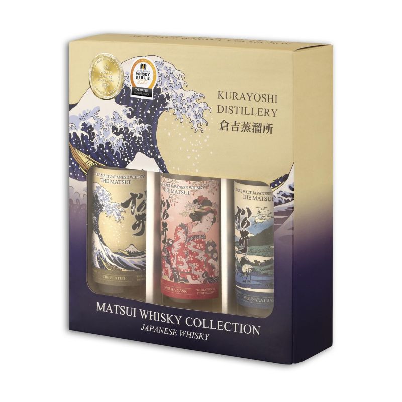 Scatola di whisky single malt giapponese 3x20 cl - MATSUI
