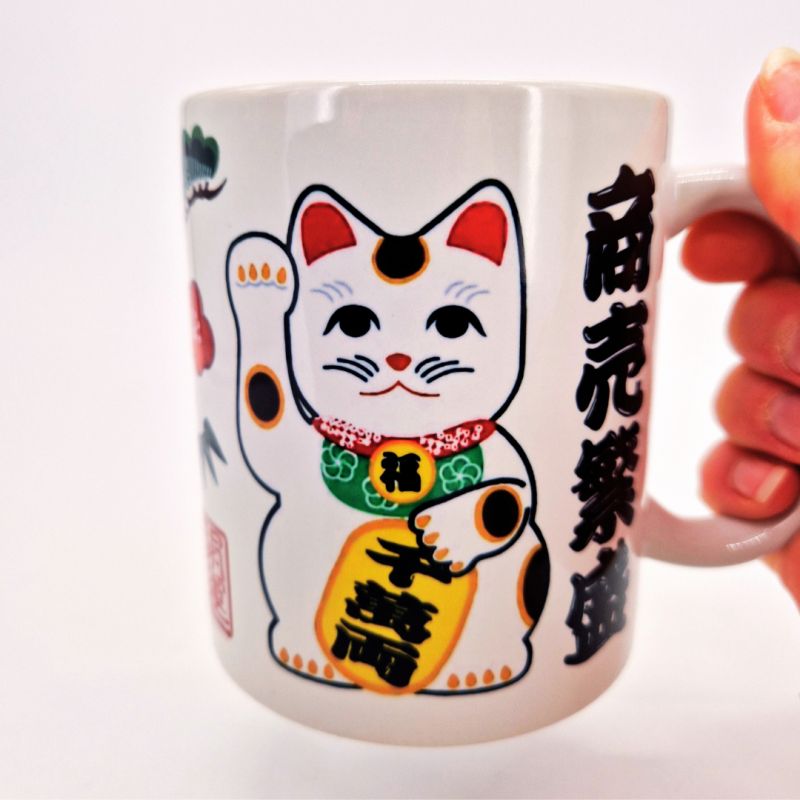 Tazza da tè in ceramica con manico, MANEKINEKO