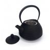 Japanese black cast iron teapot from Japan, ITCHU-DO HAKEME + trivet