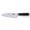 Couteau de cuisine japonais pour gaucher pour tout type d'aliments, SANTOKU SHUN CLASSIC DAMAS, 18 cm