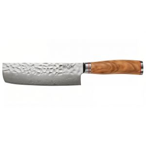 Coltello grande per tagliare le verdure con manico in olivo - Orivu~ie - 17 cm