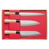 box of 3 Japanese knives SEKIRYU - SANTOKU & DEBA & SASHIMI