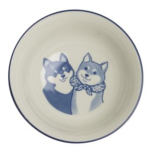 Dúo de cuencos de arroz japoneses de cerámica, rosa y azul - SHIBAINU