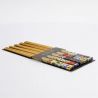 5 colors japanese chopsticks set in wood cats MANEKINEKO