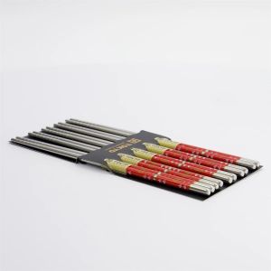 Set de 5 baguettes japonaises en Acier inoxydable