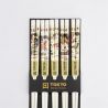 Set of 5 Japanese chopsticks - Erotic Shunga white