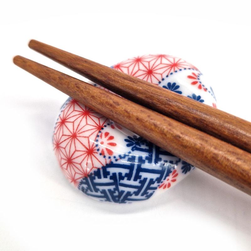 Japanese oval patchwork chopstick rest