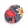 Japanese oval chopstick rest, black, CHIBORI SAKURA