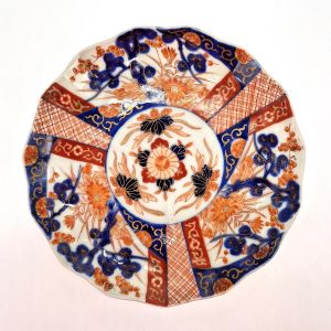 assiette ronde japonaise vintage, imari fin 19eme/début 20eme siecle