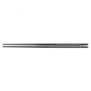 Pair of Korean Stainless Steel Twisted Chopsticks - NEJIRETA