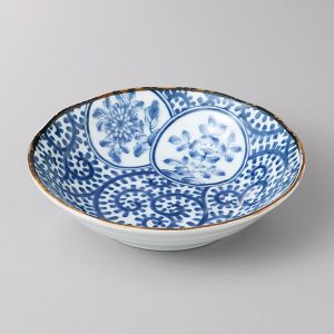 Petit bol japonais en céramique, motif arabesque- ARABESUKU