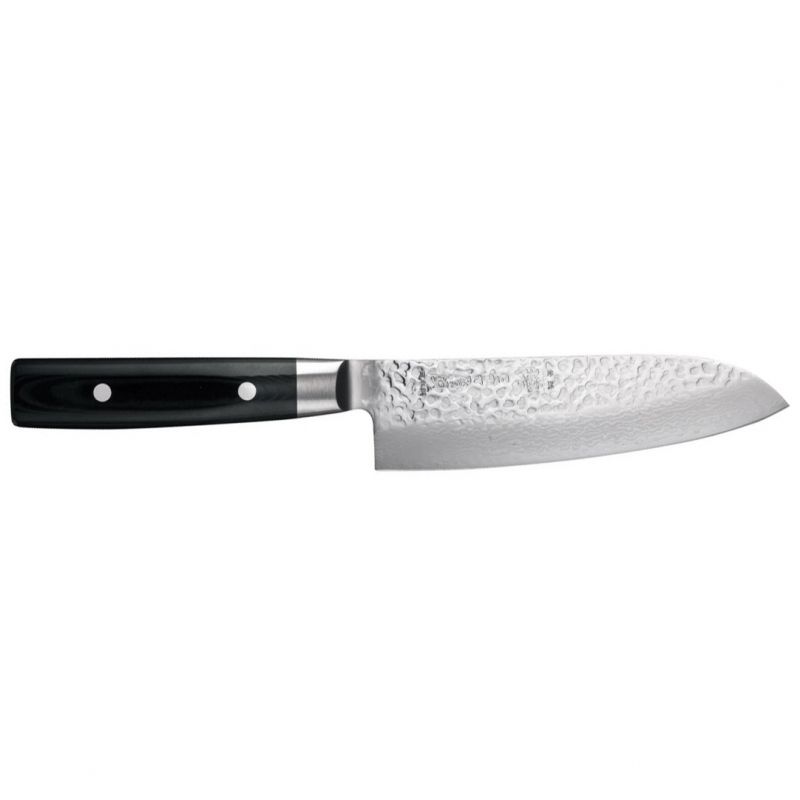 Cuchillo japonés Yaxell - ZEN - Santoku - Damasco 16,5 cm Mango Micarta