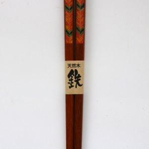 Pair of Japanese chopsticks in natural dark wood - YAGASURI