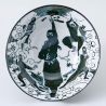 Japanese ceramic donburi bowl in black - NINJA