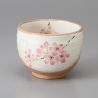 Tasse à thé japonaise en céramique, fleurs de cerisiers- SAKURA