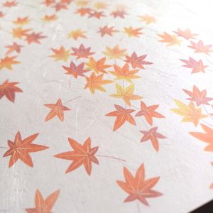 10 placemats in mulberry paper - Maple leaf - Momiji