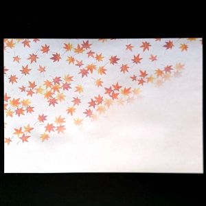 10 placemats in mulberry paper - Maple leaf - Momiji