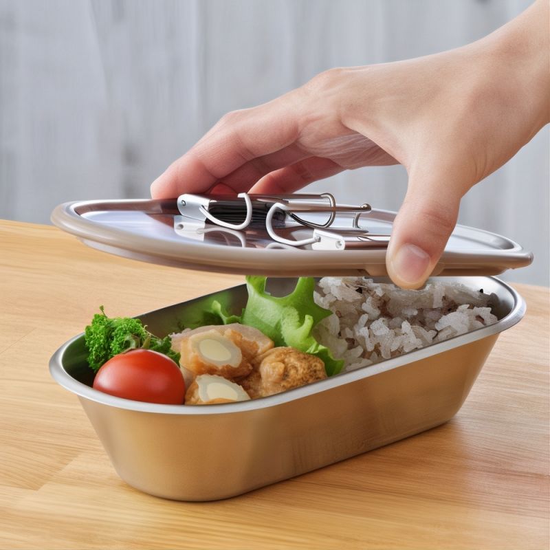 Japanische Bento-Lunchbox aus Metall - KINZOKU