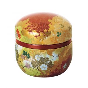 Carrito de té japonés de metal rojo, SUZUKO HANAZOROE, 150 g