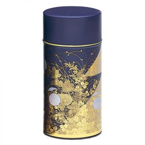 Japanische lila Metall-Teedose, SHUKANOEN, 200 g