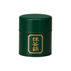 Japanische Teedose aus grünem Metall, MATCHA BURUI, 150 g