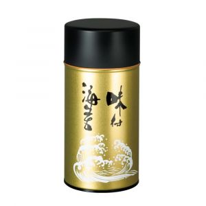 Carrito de té japonés grande dorado y blanco de metal, AJITSUKE NORI, 300 g