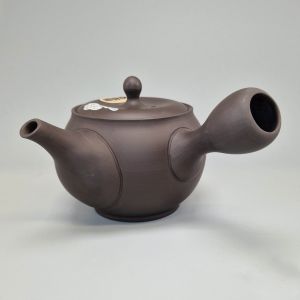 Tokoname Teapot 350cc Black - White Plum Blossom