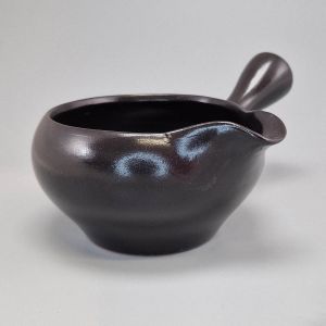 Pot à thé japonais Samashi (Tokoname) 320cc noir - Artisanat traditionnel japonais